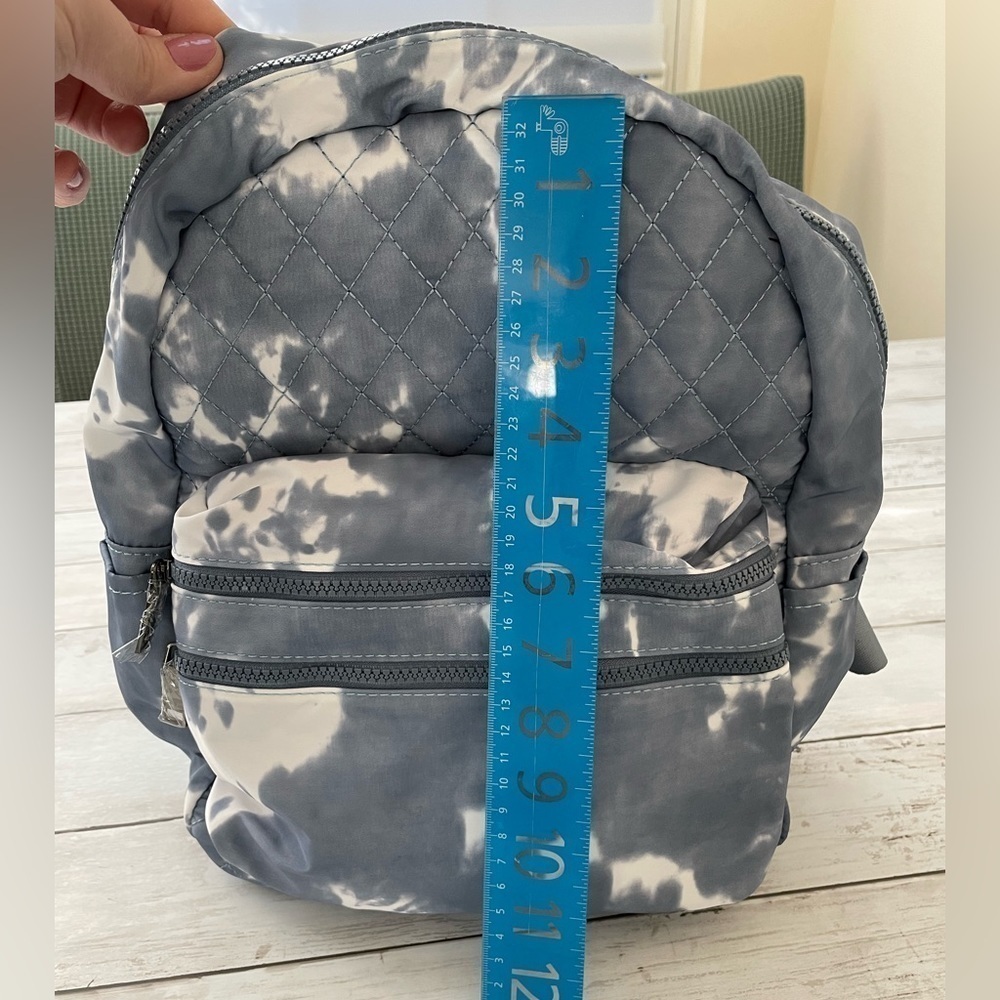 URBAN EXPRESSIONS Bailey quilted diamond women's backpack blue bag school boho - Picture 2 of 4